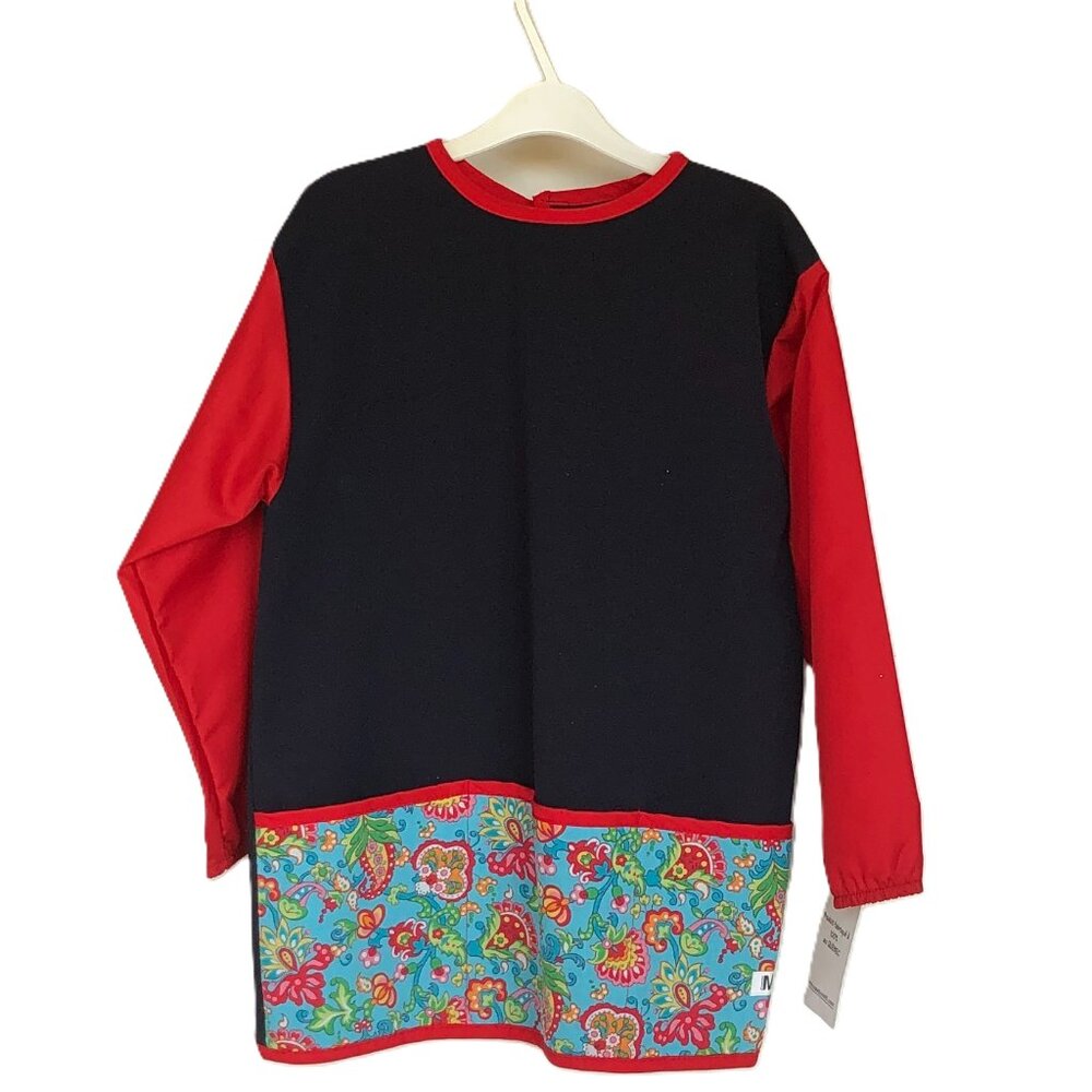 NWT Kid Long Sleeve Craft Smock Apron w/3 Pockets Made in Quebec by Creation MK